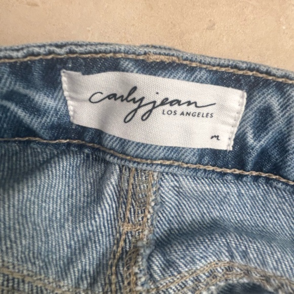 Carly Jean Los Angeles Light Blue Maxi Denim Skirt - Picture 3 of 3